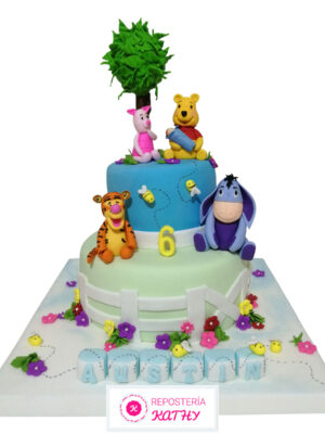 Torta Winnie Pooh y sus Amigos Piglet, Tigger e Igor