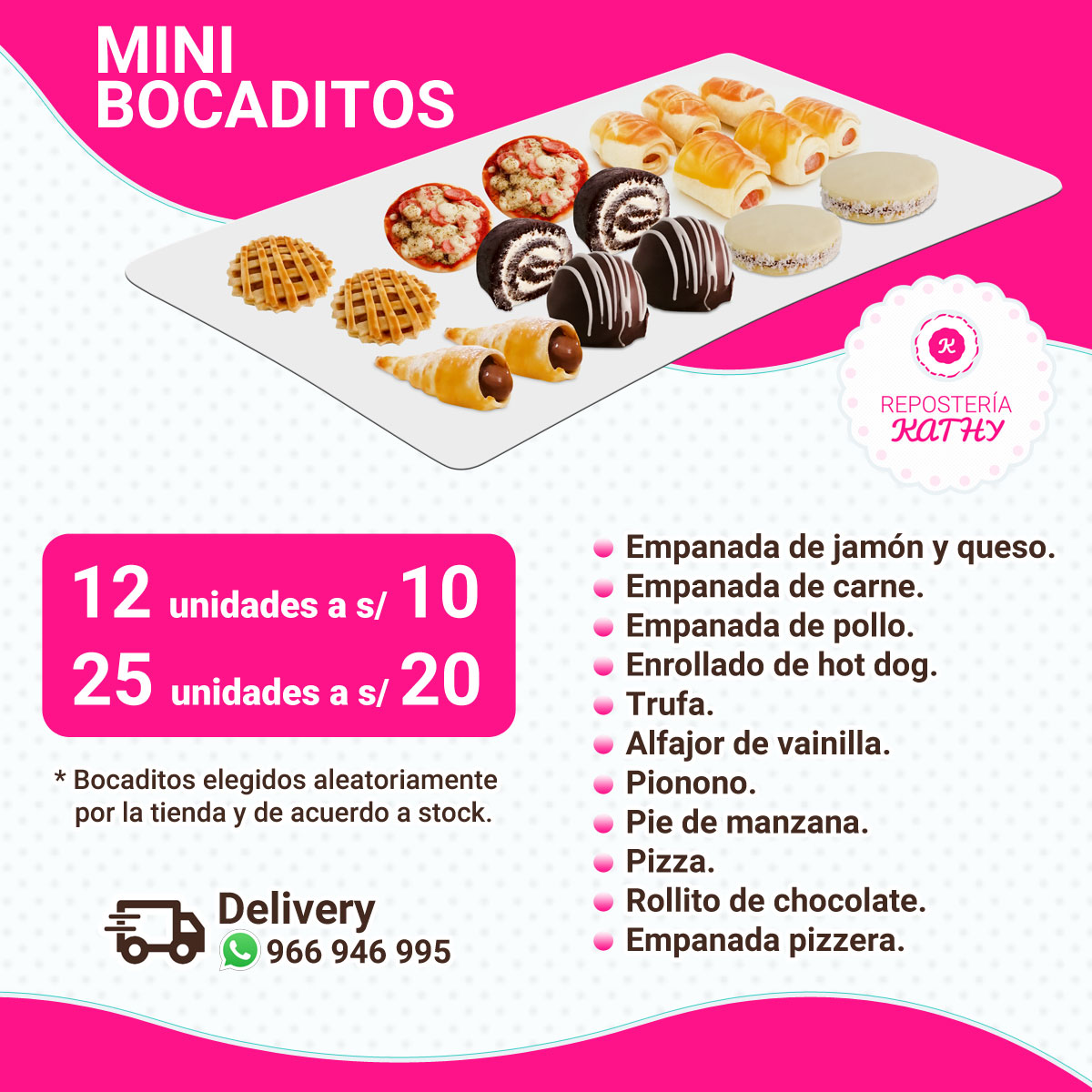 Mini Bocaditos en Trujillo