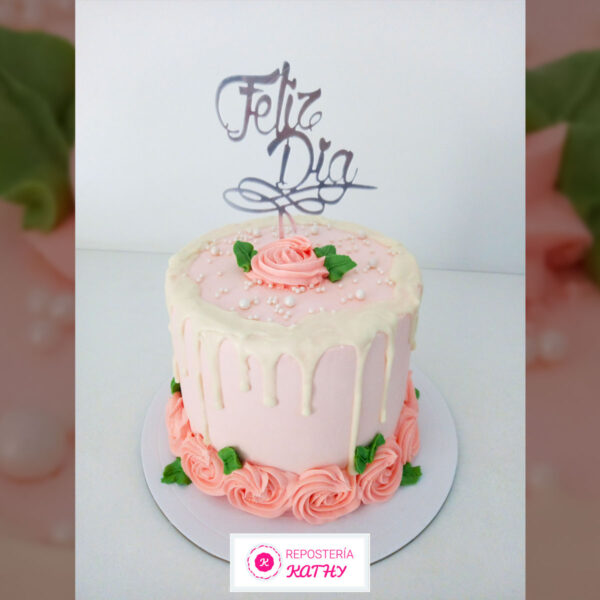 Torta Feliz Día para Cumpleaños de Mujer