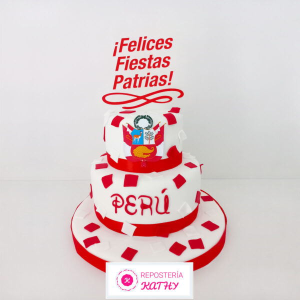 Torta Fiestas Patrias Perú 28 de Julio