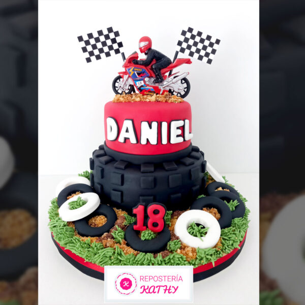 Torta Motociclista, Torta Carreras de Motos