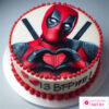 Torta de Deadpool Corazón