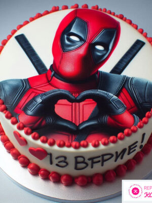 Torta de Deadpool Corazón