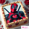 Torta Deadpool Corazón